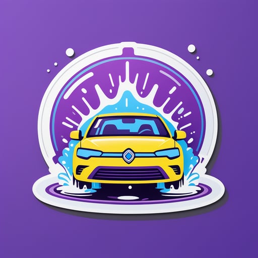 Lavage automatique de voitures sticker