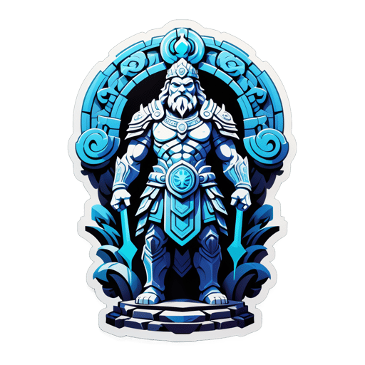 Guardián de Piedra Estoico sticker