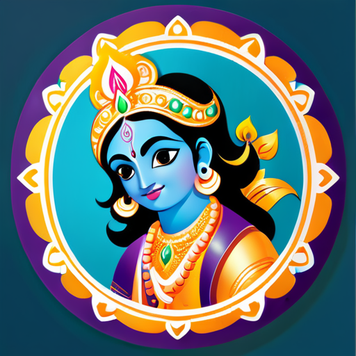 Chúa Krishna sticker