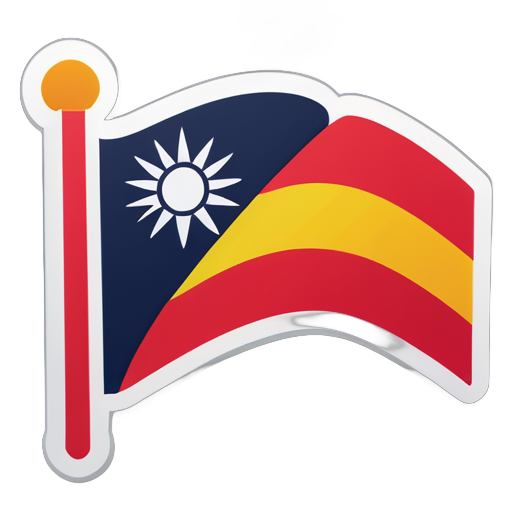 hot flag
 sticker