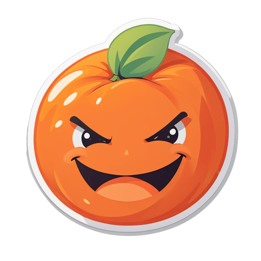 Winking Orange sticker