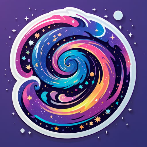 'Galaxy xoáy' sticker