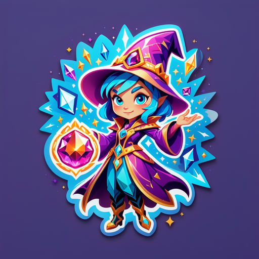 Hechicero de Gemas Deslumbrantes sticker