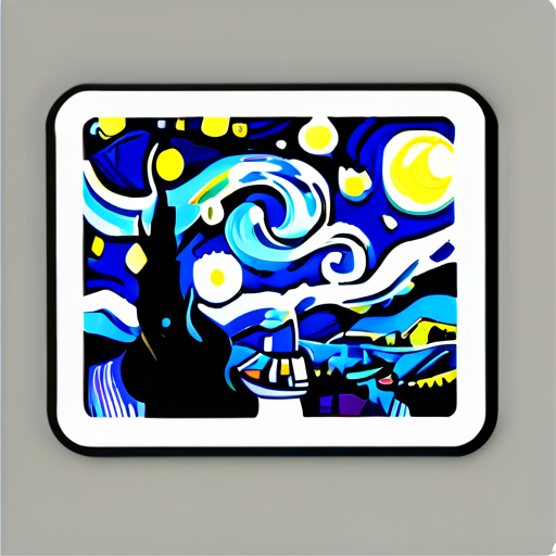 梵高 #星空 sticker