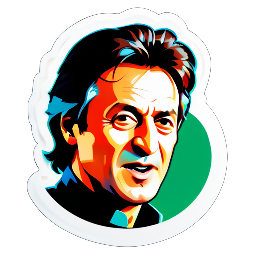 me dê o rosto de Imran Khan sticker