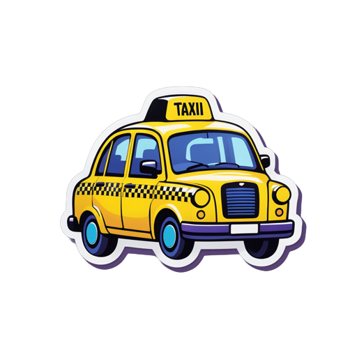 Xe taxi đô thị sticker