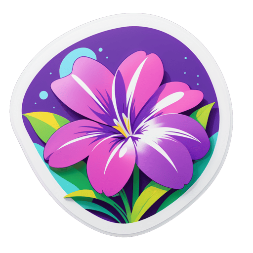 Vivid Vinca Vista sticker