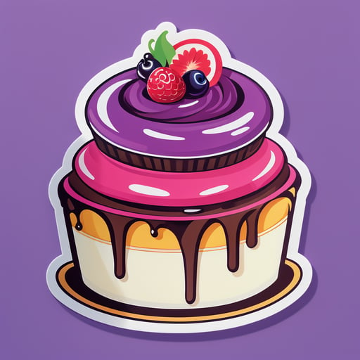 Deliciosos postres: Pastel sticker