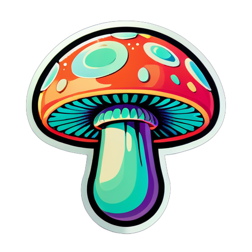 Psycodelic Pilz sticker