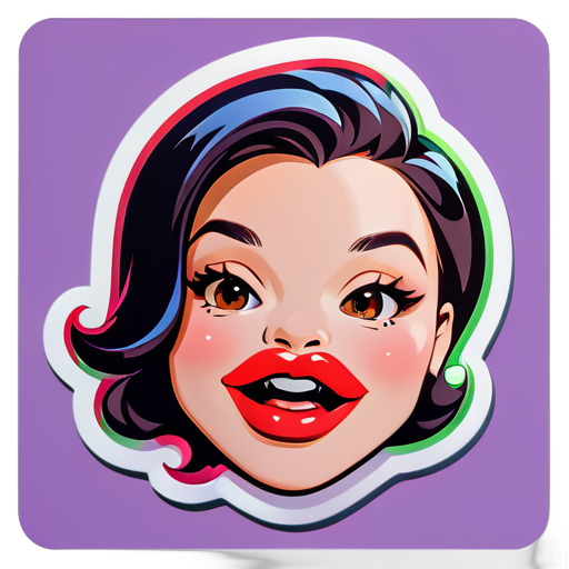 Lips sticker