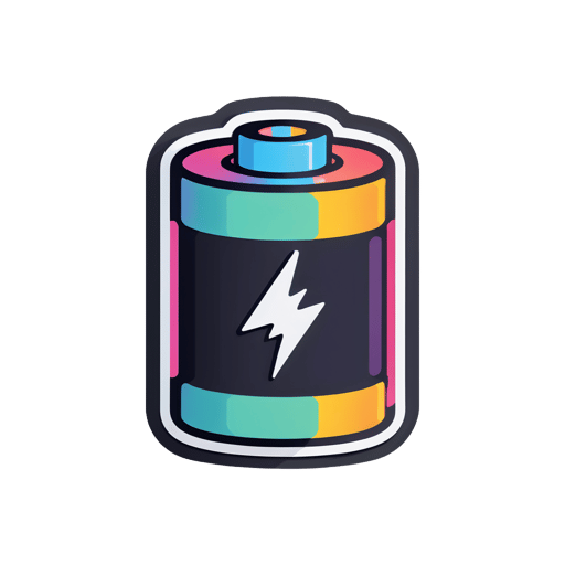 Batterie-Symbol sticker