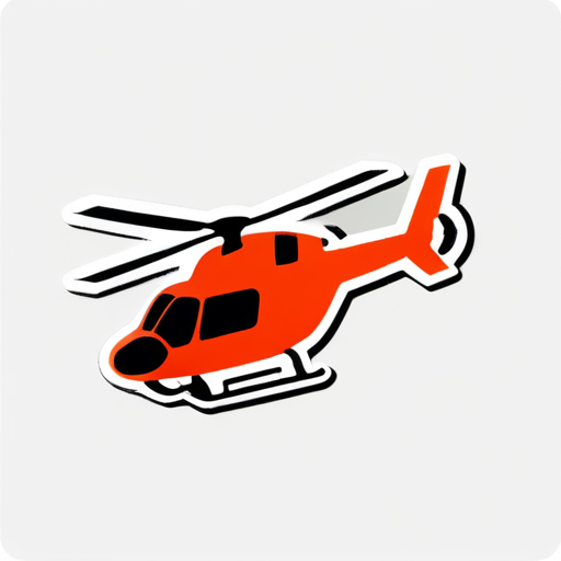 Helicopter sticker