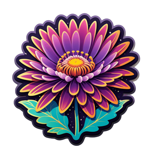 Cosmos Chrysanthème Cosmique sticker