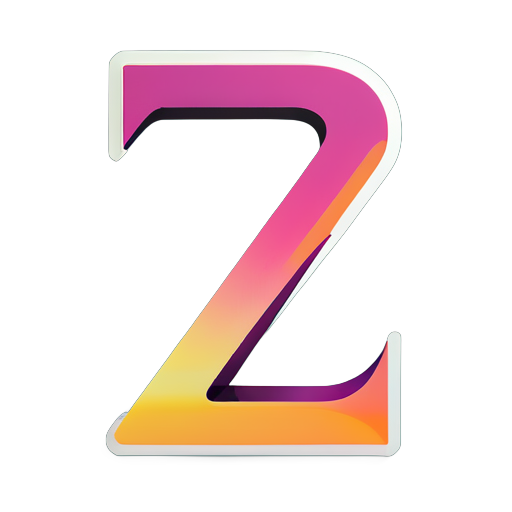 letter z
 sticker