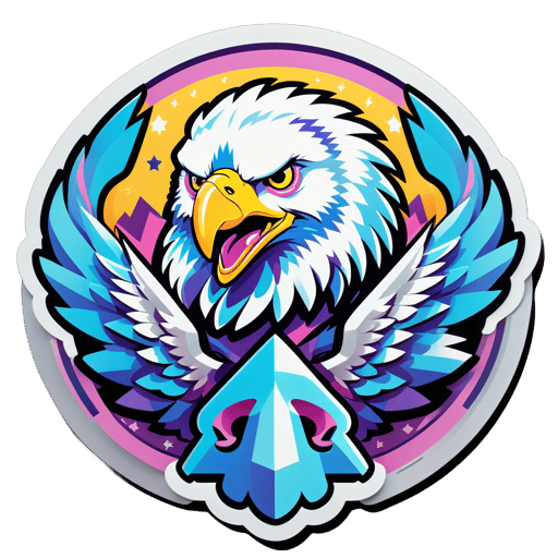 Aigles de quartz corpulents sticker