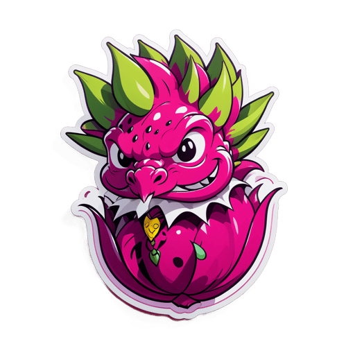 Fruta del Dragón Elegante sticker