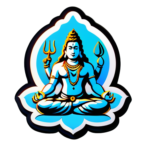 god shiva sticker