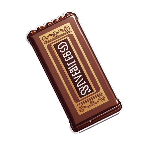 Barre de chocolat décadente sticker