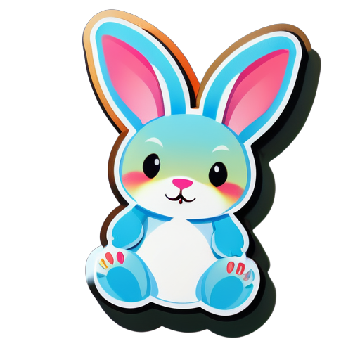 Un lapin sticker