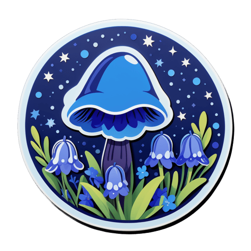 Misterio de la Campanilla Azul de Medianoche sticker