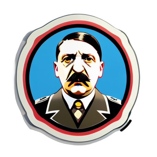 Tier Adolf Hitler sticker