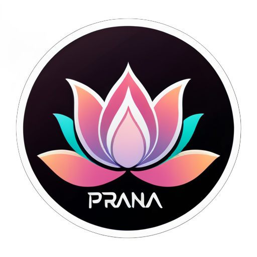 a logo for perfume shop named "PRANA" 
you should use prana and lotus and perfume icon sticker