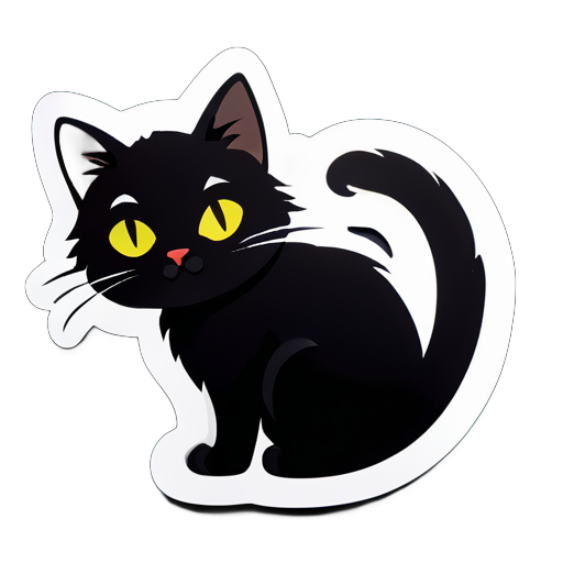 黑猫 sticker