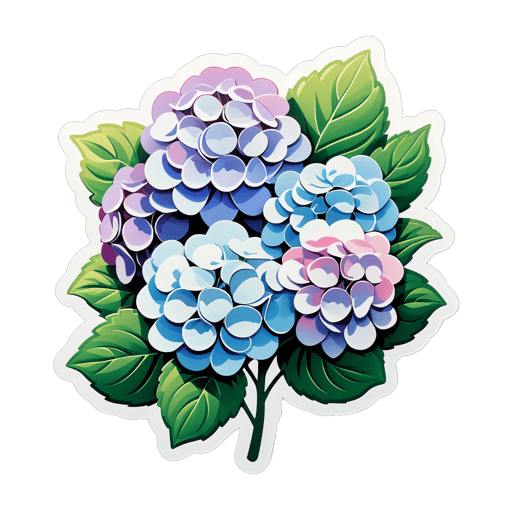 Harmonie Céleste des Hortensias sticker