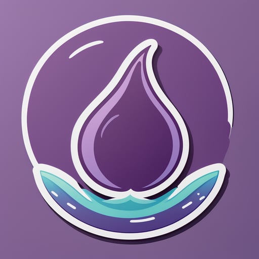 Serene Plum sticker