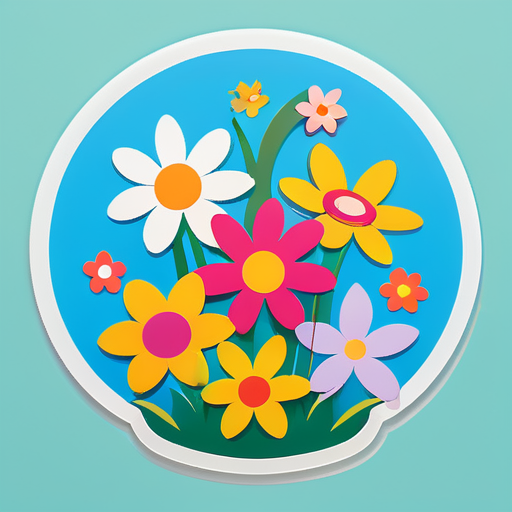 spring flowers sticker