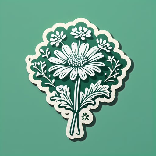 Quête pittoresque de la dentelle de la Reine Anne sticker