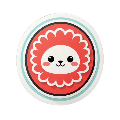 mignon danois sticker