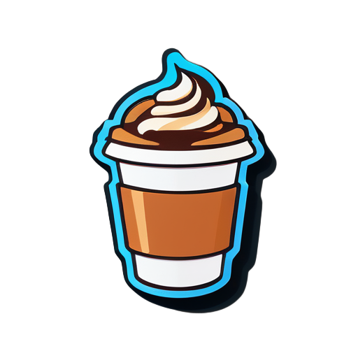 Coffee sticker