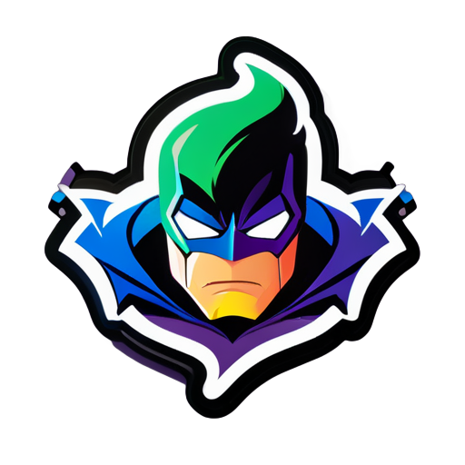 super hero sticker