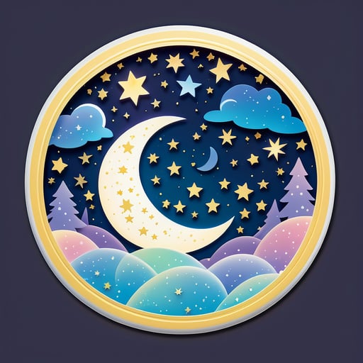 寧靜星光夜燈 sticker