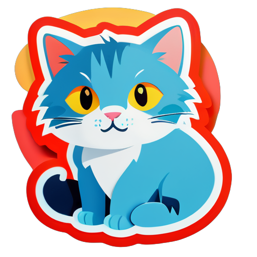 Cat sticker