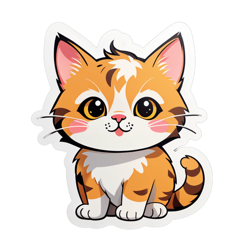 cute cat sticker