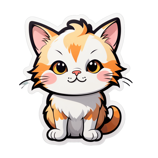 a cute cat sticker