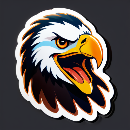 glücklicher Adler sticker