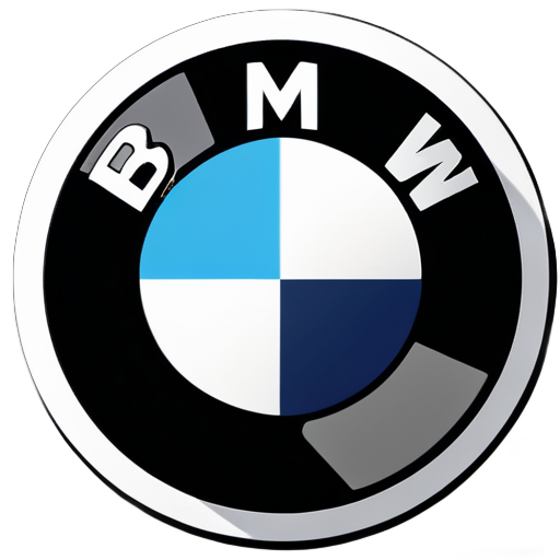 Generate a sticker of a BMW sticker