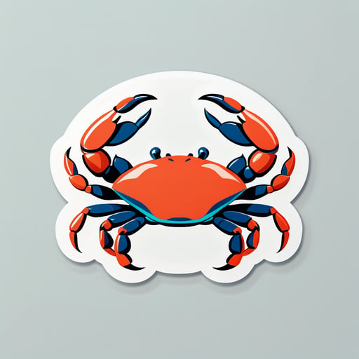 Délicieux Crabe sticker