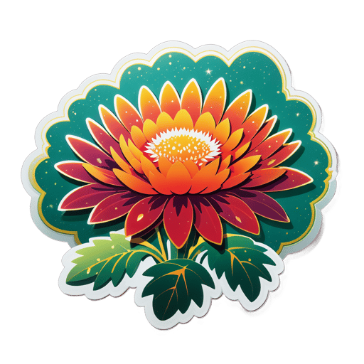 Sparkling Safflower Saga sticker