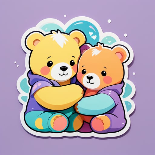 진정한 안뜰 곰 sticker