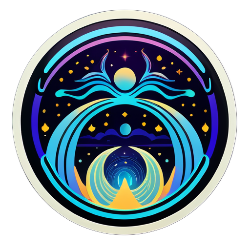 during the astral journey, there are beings waiting in another dimension sticker