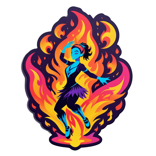 Flammes Dansantes sticker