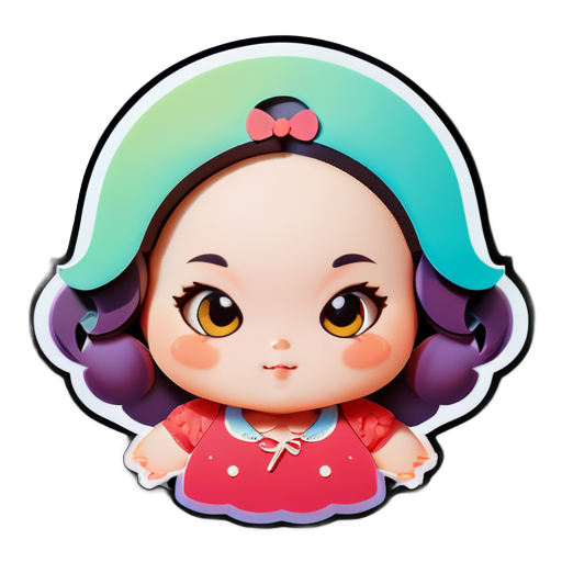 Make a chubby girl
 sticker