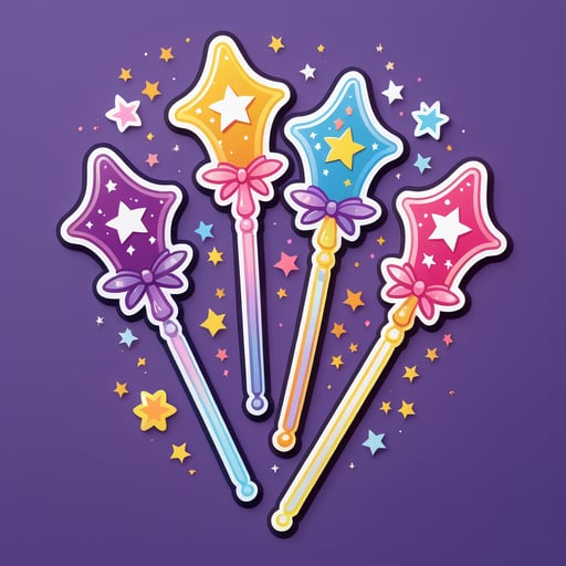 Baguettes Magiques Fantaisistes sticker