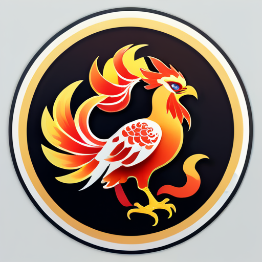 China Phoenix sticker