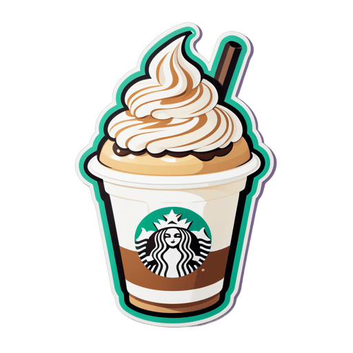 Frischer Frappuccino sticker