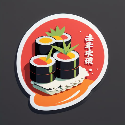 맛있는 스시 sticker